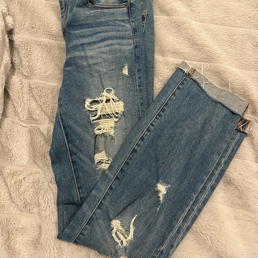AE wide jeans with holes